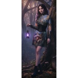 Current Mood Da Vinci's Demons Mesh Dress‎ M Whimsigoth Renaissance Dolls Kill